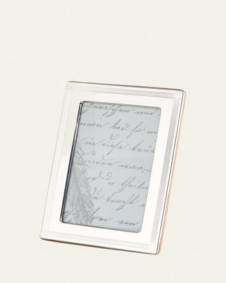 Monica Rich Kosann Cross Hatch Stripe 4 x 6 Picture Frame