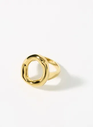 Simons Womens Openwork solid ring
