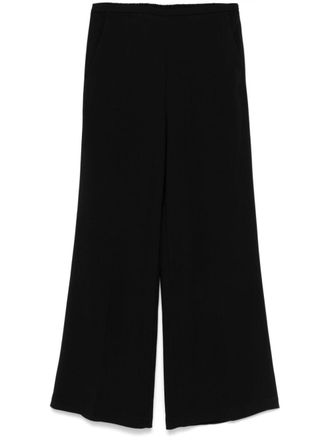 Forte_Forte wide-leg trousers - women - Viscose/Elastane/Acetate/Viscose - III - Black
