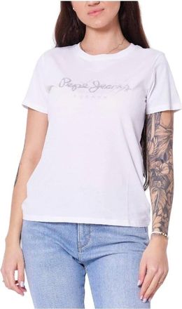 Pepe Jeans London Donna, Top, Bianco, M, new