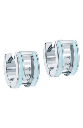 Ted Baker Rolo Classic Color Huggie Hoop Earrings in Metallic Silver at Nordstrom