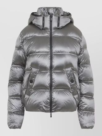 Moncler hooded jacket long sleeves quilted finish cuffs