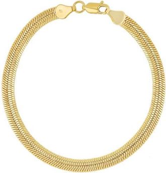 Bony Levy 14K Gold Flat Chain Bracelet in 14K Yellow Gold at Nordstrom, Size 7.5