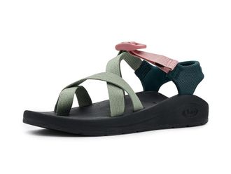 Chaco Cushz Toe-Loop Womens Sandals Sage : 12 B - Medium, Synthetic