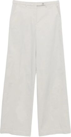 Emporio Armani Wijde broek - Dames - Wijde Broeken - Wit - L - Broeken