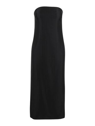 Loulou Studio Pinstriped bustier dress