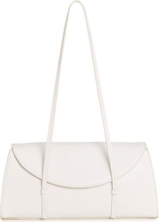 Reformation Elena Leather Shoulder Bag in White Leather at Nordstrom