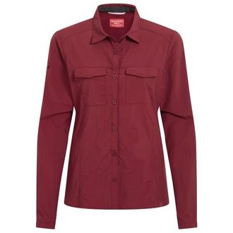 Craghoppers Nosilife Adventure Langarm Bluse III Bluse f&uuml;r Damen | rot