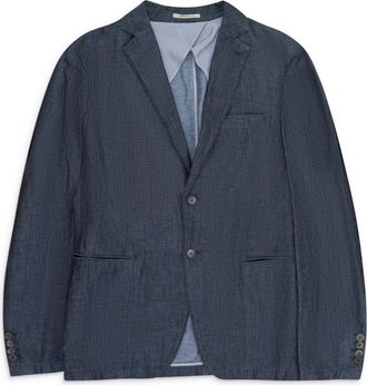 Armani Emporio Armani Collezioni Chambray Blazer - Blue