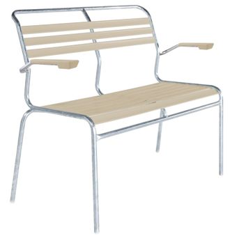 Schubiger M&ouml;bel L&auml;ttli-Bank S&auml;ntis mit Armlehnen