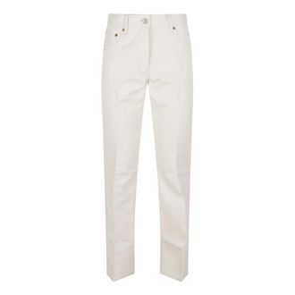 Valentino Garavani Slim-fit Jeans, female, Beige, Size: W26 Slim-fit Jeans