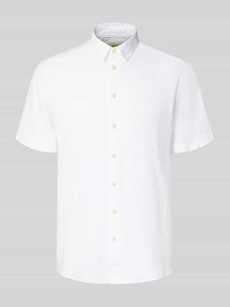 Blend Slim Fit Leinenhemd mit Viskose-Anteil Modell Bobby in Offwhite, Gr&ouml;&szlig;e 3XL