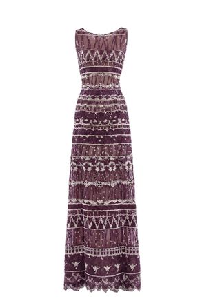 Saiid Kobeisy Embroidered Long Dress