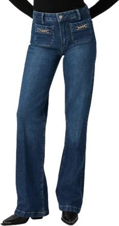 Paige Blauwe Luxe Jeans - Montpellier Collectie - Dames - Bootcut Jeans - Blauw - W25 - Jeans