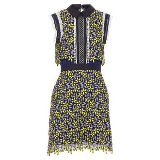 Self Portrait Self Portrait Eleina Sculpted Daisy Guipure lace floral dress