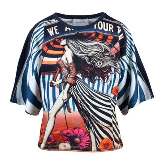 Custo Barcelona T-shirt - Tops - Mujer - Azul - S
