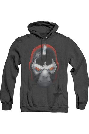 Gildan Batman Bane Head Adult Heather Hoodie / Hooded Sweatshirt