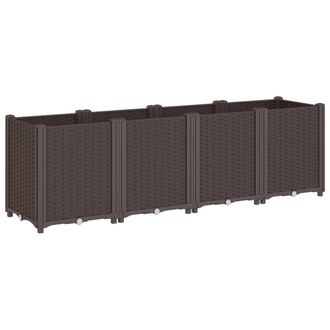 vidaXL Jardinera Pp Marr&oacute;n 160x40x53 Cm Vidaxl