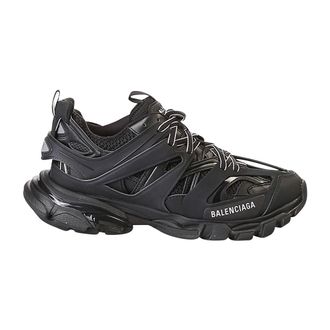 Balenciaga Sneakers, male, Black, Size: 10 US Track Rubber and Mesh Sneakers