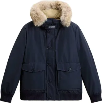 Woolrich Polar Detachable Fur Down Bomber Jacket