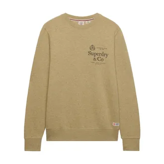 Superdry 1954 Company Relaxed Sweatshirt - Heren - Sweatshirts & Hoodies - Beige - Maat: 2XL Katoen