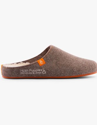 Hush Puppies Mens Hush Puppies THE GOOD SLIPPER Mens Slippers Brown - Size: 11