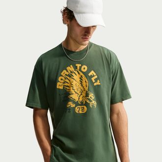 Nike Mens Nike Sportswear Max90 T-Shirt in Green | IV4848-323