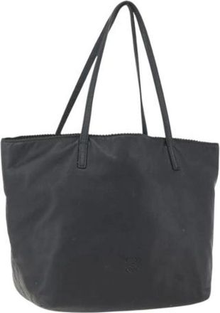 Loewe Pre-owned Tote Bags, female, Black, Size: ONE SIZE Pre-owned Leather Tote Bag