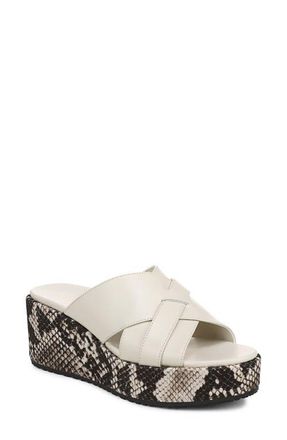 Vionic Dawn Sandal in Cream Snake at Nordstrom, Size 6.5