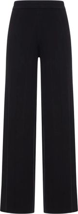 Max Mara Pantaloni Lama a vita alta - Nero