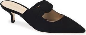 Stuart Weitzman Solange 50 Kitten Heel Mule in Black at Nordstrom Rack, Size 10.5