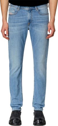Diesel jeans Sleenker lichtblauw effen denim 5-p