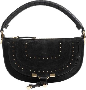 Chlo&eacute; Tassen, Dames, Zwart, ONE Size, Katoen, Marcie Mini Schoudertas