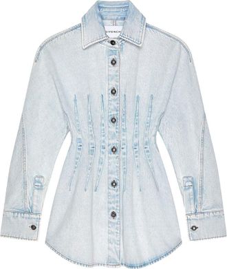 Givenchy Cinched Waist Denim Cocoon Dress