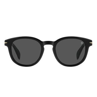 Eyewear by David Beckham Sunglasses, unisex, Black, Size: 50 MM Round-Frame Acetate Sunglasses