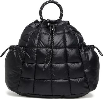 Nike mini Sportswear Puffle quilted backpack - unisex - Recycled Polyester/Polyester/Nylon - One Size - Black