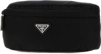 Prada Mens Re-Nylon Belt Bag Black