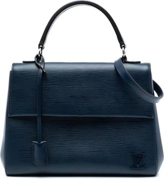 Louis Vuitton Pre-owned Handbags, female, Blue, Size: ONE SIZE Pre-owned Structured Leather Handbag