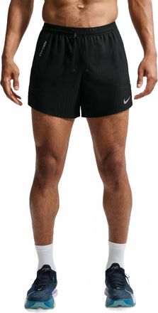 Nike Stride Aero Fit Brief Lined Running Shorts In Black/reflective Silver