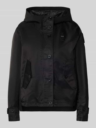 Blauer Regular Fit Jacke mit Logo-Detail Modell Marcela in Black, Gr&ouml;&szlig;e XL