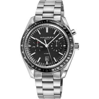Gevril Group Bracelet Watch in Silver/black at Nordstrom Rack