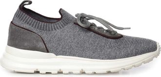 Eleventy Nylon And Wool Blend Sneakers
