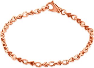 Pompeii3 Mens Link 14k Gold (17gram) or Platinum (27gram) 3.5mm Bracelet 8