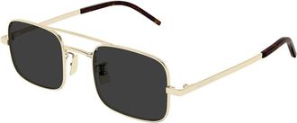 Saint Laurent SL 331 Zonnebril - unisex - Zonnebrillen - Geel - 47 MM - Accessoires