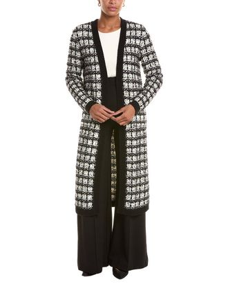 Karl Lagerfeld Karl Lagerfeld Checkered Knit Duster Jacket