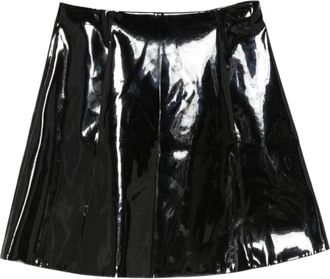 Emporio Armani Rokken Zwart - Dames - Leren & Su&egrave;de rokken - Zwart - XS - Leer - Rokken