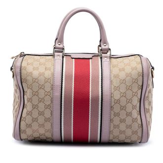 Gucci Pre-owned Gucci Medium GG Canvas Web Joy Boston Bag Ladies MV0AWW1J0U0STPNC