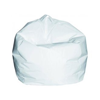 Talamo Italia Dmora Pouf &Eacute;l&eacute;gant, Couleur Blanche, Mesure 65 X 50 X 65 Cm