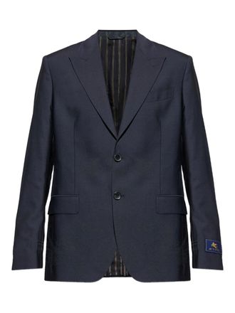 Etro single-breasted wool blazer - men - Wool - 50 - Blue