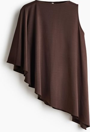 H&M Asymmetrisches Cape-Top - Brown